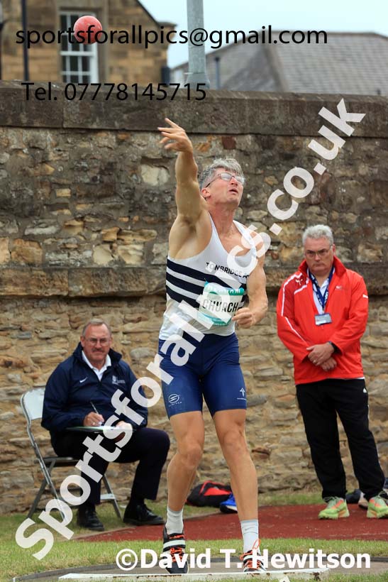 Decathlon Shot Putt, 2024 EAP International Combined events, Hewcham, Northumberland.  Photo: David T. Hewitson/Sports for All Pics